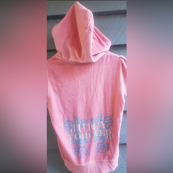 Juicy Couture Tops - SOLD **Juicy Couture vintage short sleeve tracksuit hoodie